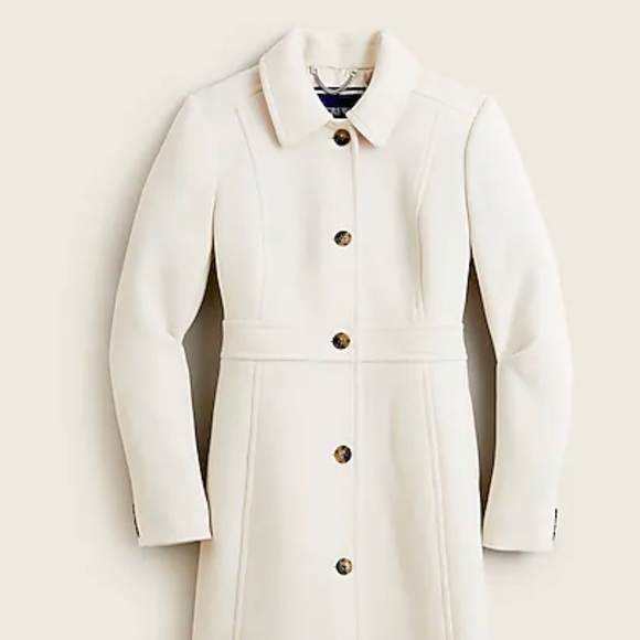 J Crew Coat Vintage White - Picture 7 of 8